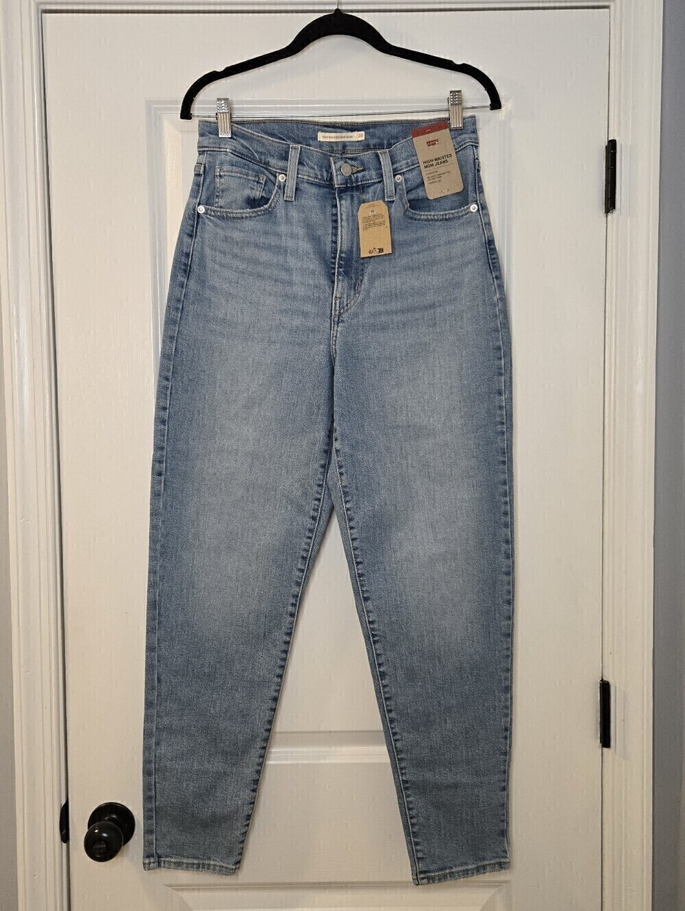 Levi's Relaxed Fit Tapered Leg High Waisted Mom Jeans Size 28 Inseam 29